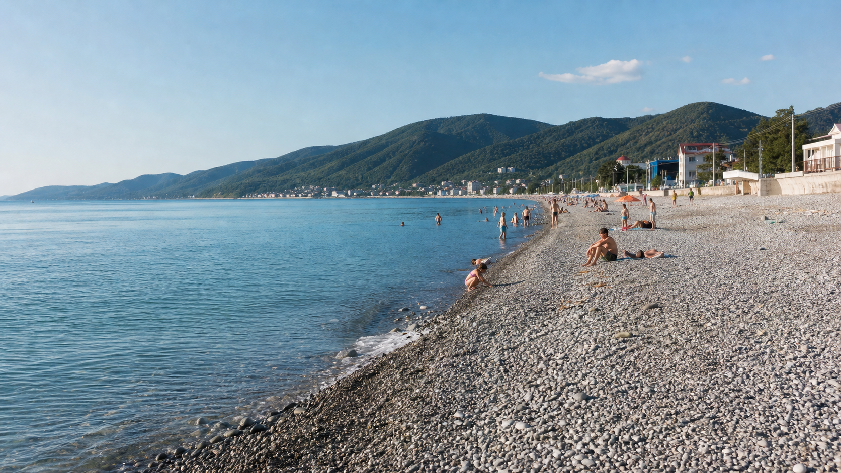 Пляжи Лазаревского: какой выбрать по району и входу в море